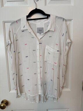 Rails Short Sleeve Blouse_Size Large